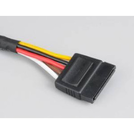 Akasa Sata Power Cable Extension Negro 0,3 m