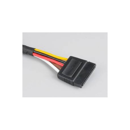 Akasa Sata Power Cable Extension Negro 0,3 m