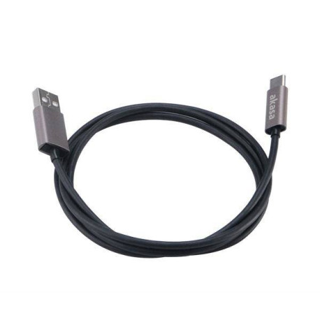 Akasa AK-CBUB32-10GR cable USB USB 2.0 1 m USB A USB C Gris