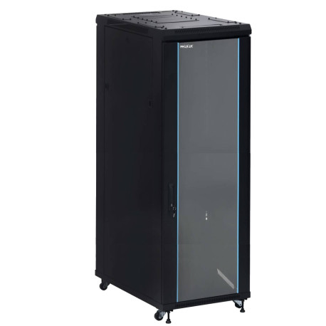 Phasak Armario Rack PRO 19'' 42U 600 x 800 negro con ventilación - PHO 6842 (desmontado)