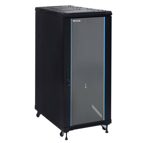 Phasak Armario Rack PRO 19'' 27U 600 x 600 negro con ventilación - PHO 6627 (desmontado)