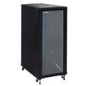 Phasak Armario Rack PRO 19'' 27U 600 x 600 negro con ventilación - PHO 6627 (desmontado)