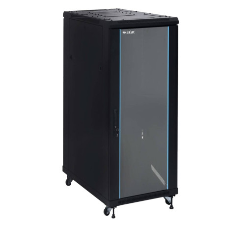 Phasak Armario Rack PRO 19'' 32U 600 x 600 negro con ventilación - PHO 6632 (desmontado)