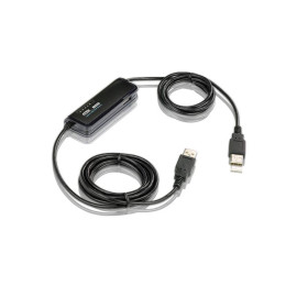 ATEN Laptop USB KVM Switch interruptor KVM Negro