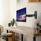 Lindy 40713 soporte para monitor 66 cm (26'') Pared Negro