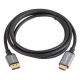 Lanberg CA-DPHD-20CU-0018-BK adaptador de cable de vídeo 1,8 m DisplayPort HDMI tipo A (Estándar) Negro, Plata