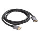 Lanberg CA-DPHD-20CU-0018-BK adaptador de cable de vídeo 1,8 m DisplayPort HDMI tipo A (Estándar) Negro, Plata