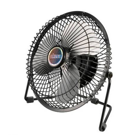 Akasa AK-UFN03-BK ventilador Aluminio, Negro