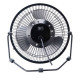 Akasa AK-UFN03-BK ventilador Aluminio, Negro