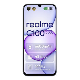 realme C100 5G 17,3 cm (6.8'') SIM doble Android 16.0 USB Tipo C 4 GB 256 GB 6600 mAh Púrpura