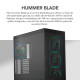 NOX Hummer BLADE, Torre ATX, ARGB, Ultra Airflow, Negro