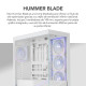 NOX Hummer BLADE, Torre ATX, ARGB, Ultra Airflow, Blanco