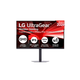 MONITOR LG, 32, 32G600A-B, 81,3 CM, 2560 X 1440 PIXELES, QUAD HD, LCD, 1 MS, NEGRO