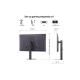 MONITOR LG, 32, 32G600A-B, 81,3 CM, 2560 X 1440 PIXELES, QUAD HD, LCD, 1 MS, NEGRO