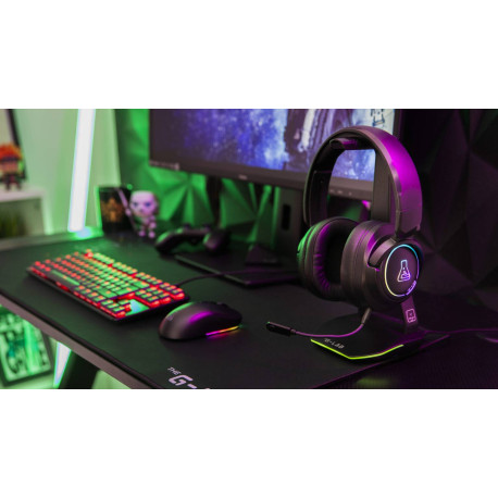 The G-Lab KORP IRIDIUM Auriculares Inalámbrico y alámbrico Diadema Juego USB Tipo C Bluetooth Negro