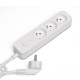 Savio Surge Protective 3-socket power strip 1.5m white LZ-07 3 salidas AC Tipo F 1,5 m Blanco