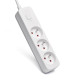 Savio Surge Protective 3-socket power strip 1.5m white LZ-07 3 salidas AC Tipo F 1,5 m Blanco
