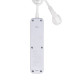 Savio Surge Protective 3-socket power strip 1.5m white LZ-07 3 salidas AC Tipo F 1,5 m Blanco