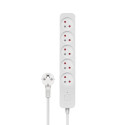 Savio Power strip 5 sockets 3m white LZ-09 5 salidas AC Tipo F Blanco