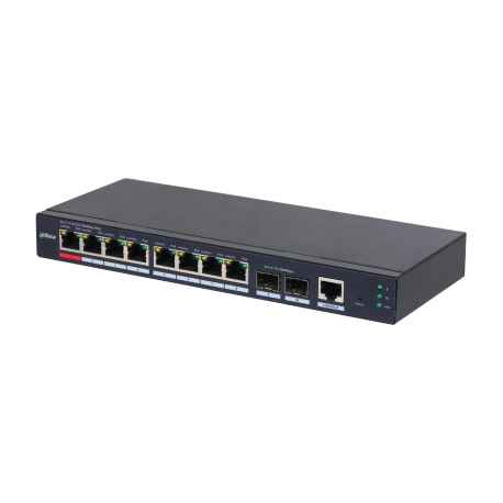 (DH-S4210-8GT-110) DAHUA SWITCH INDUSTRIAL L2 GESTIONABLE POE WATCHDOG 8 PUERTOS