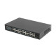 Lanberg RSFE-24P-2C-360 switch No administrado Gigabit Ethernet (10/100/1000) Energía sobre Ethernet (PoE) 1U Negro
