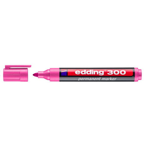 Edding 300 marcador permanente Punta redonda Rosa