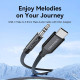 Vention BIFBF cable de audio Negro
