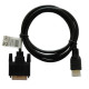 Savio CL-10 adaptador de cable de vídeo 1,5 m DVI HDMI tipo A (Estándar) Negro