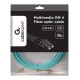 Gembird CFO-MDOM4-LC/LC-30M Cable de fibra óptica e InfiniBand LC/UPC Color aguamarina
