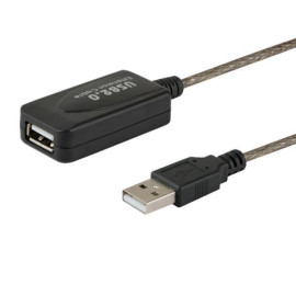 Savio CL-76 cable USB USB 2.0 5 m USB A Negro