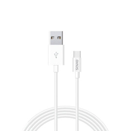 Savio CL-126 cable USB USB 2.0 1 m USB C USB A Blanco