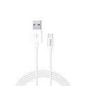 Savio CL-126 cable USB USB 2.0 1 m USB C USB A Blanco