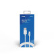 Savio CL-126 cable USB USB 2.0 1 m USB C USB A Blanco