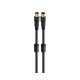 FONESTAR ANT-NE NEGRO / CABLE DE ANTENA TV / VÍDEO COAXIAL MACHO A ANTENA TV / VÍDEO COAXIAL HEMBRA 1,5 METROS