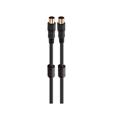FONESTAR ANT-NE-3 NEGRO / CABLE DE ANTENA TV / VÍDEO COAXIAL MACHO A ANTENA TV / VÍDEO COAXIAL HEMBRA