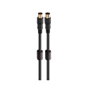 FONESTAR ANT-NE-3 NEGRO / CABLE DE ANTENA TV / VÍDEO COAXIAL MACHO A ANTENA TV / VÍDEO COAXIAL HEMBRA