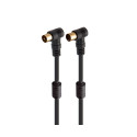 FONESTAR ANT-NE-3A NEGRO / CABLE DE ANTENA TV / VÍDEO COAXIAL MACHO A ANTENA TV / VÍDEO COAXIAL HEMBRA 3 METROS