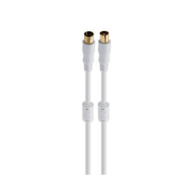FONESTAR ANT-BL BLANCO / CABLE DE ANTENA TV / VÍDEO COAXIAL MACHO A ANTENA TV / VÍDEO COAXIAL HEMBRA 1,5 METROS