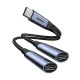 JOYROOM SY-C03 cable USB USB C USB C/3.5mm 60 W Negro