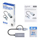 Ewent EW9819 hub de interfaz USB 3.2 Gen 1 (3.1 Gen 1) Type-A + Type-C 1000 Mbit/s Gris