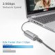 ACT AC7081 hub de interfaz USB 3.2 Gen 1 (3.1 Gen 1) Type-C 2500 Mbit/s Aluminio
