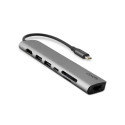 Epico 9915112100071 hub de interfaz USB Tipo C 5000 Mbit/s Gris