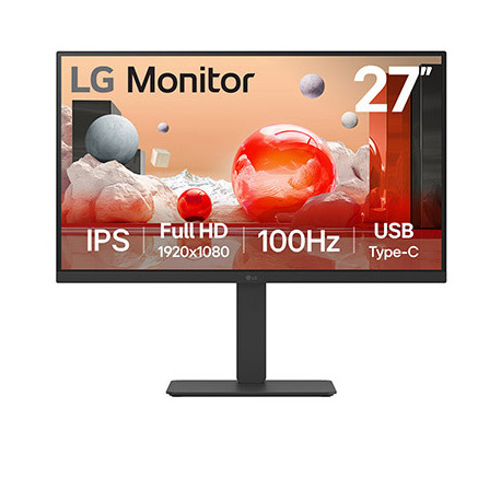 LG MONITOR, 27 IPS FULL HD (1920X1080), 100HZ, TIEMPO DE RESPUESTA 5MS (GTG) MODO LECTURA Y FLICKER SAFE, HDMI