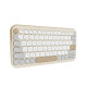 ASUS Marshmallow Keyboard KW100 teclado Hogar Bluetooth QWERTY Español Beige