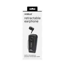 Celly BHCLIP Auriculares Alámbrico Dentro de oído Llamadas/Música/Deporte/Uso diario USB Tipo C Negro