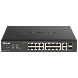 D-Link DGS-1100-18PV2 switch Gestionado L2 Gigabit Ethernet (10/100/1000) Energía sobre Ethernet (PoE) 1U Negro