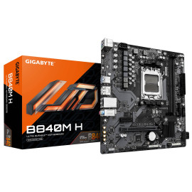 GIGABYTE B840M H Placa Base - Procesadores AMD Ryzen 9000, VRM de 5+2+2 fases