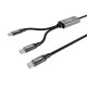 Equip 128895 cable USB USB 2.0 1,5 m USB C 2 x USB C 0,48 Gbit/s 140 W Negro