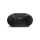 Philips TAZ2000B/10 reproductor de CD Plata, Negro Reproductor de CD portátil