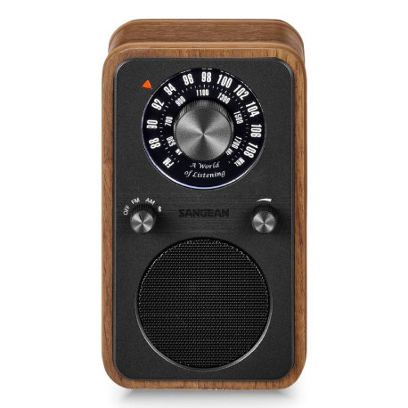 Sangean WR-9 Personal Analógica Nuez